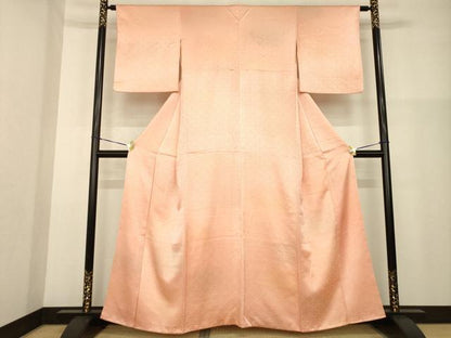 平和屋着物■上質な小紋 青海波地紋 暈し染め 正絹 逸品 AABG0843ck