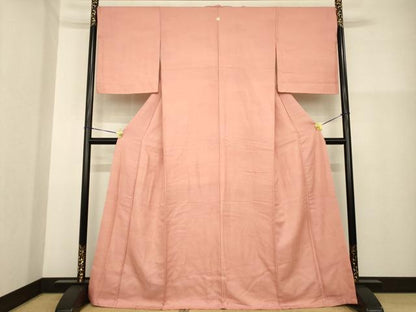 平和屋着物■上質な色無地 薄紅色 正絹 逸品 AABG0847ck