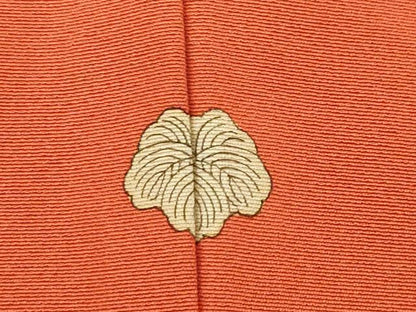 平和屋着物■上質な色無地 樺色 正絹 逸品 AABG0848ck