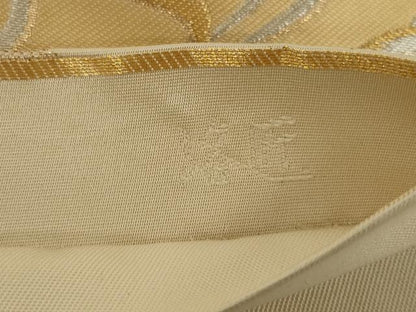 平和屋着物◎六通柄　本袋帯　抱一菊椿文　洛匠　金銀糸　正絹　逸品　AABG0885ou