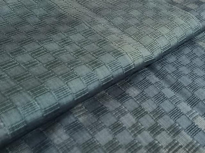 平和屋着物▽道中着 スリーシーズン 春夏秋 塵除け 市松文様 暈し染め やまと誂製 正絹 逸品 AABG0923jh