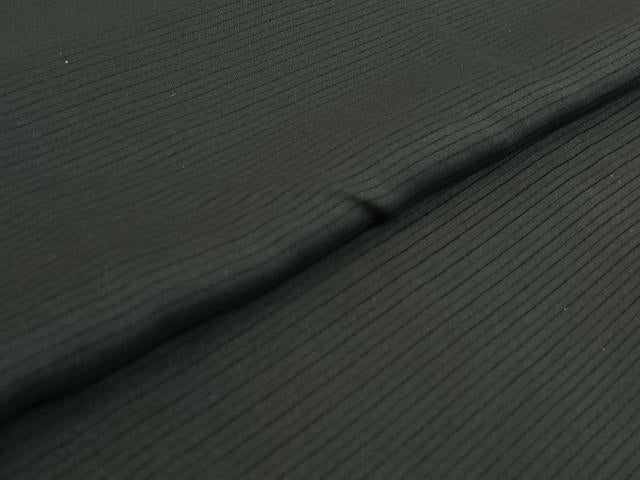 平和屋着物▽男性 羽織 黒紋付 スリーシーズン 春夏秋 塵除け 暗黒色 正絹 逸品 AABG0930jh