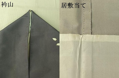 平和屋着物▽訪問着 単衣 人物花文 金彩 洗える着物 AABG0946jh