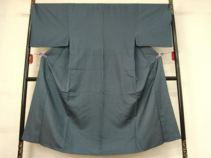 平和屋着物▽男性　色無地　単衣　薄花色　キングサイズ　洗える着物　AABG0957jh