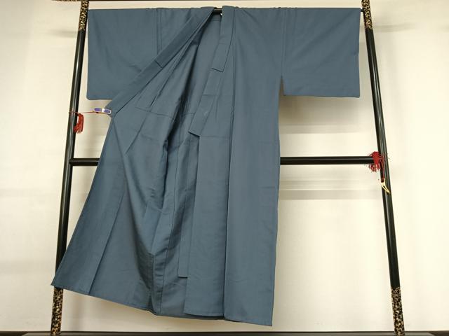 平和屋着物▽男性　色無地　単衣　薄花色　キングサイズ　洗える着物　AABG0957jh