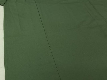 平和屋着物▽男性 色無地 単衣 木賊色 キングサイズ 洗える着物 AABG0963jh