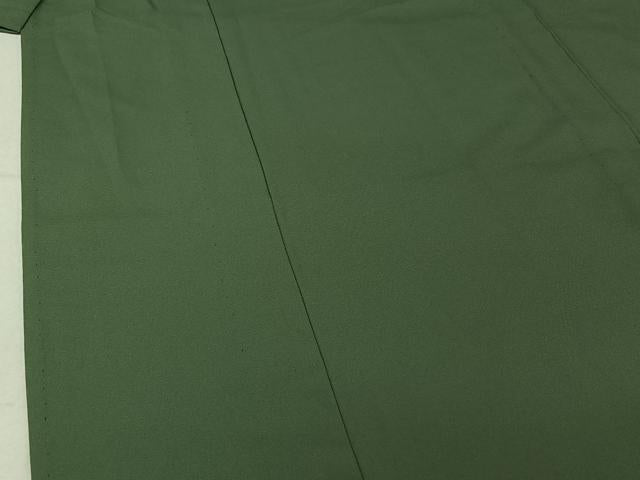平和屋着物▽男性 色無地 単衣 木賊色 キングサイズ 洗える着物 AABG0963jh