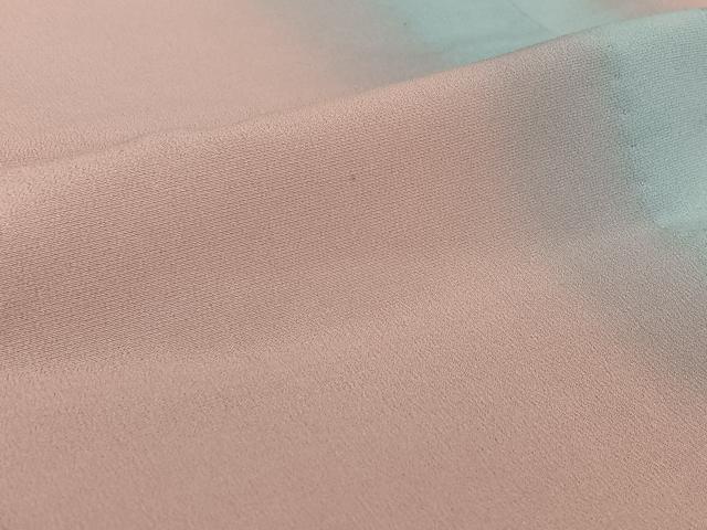 平和屋着物▽小紋　単衣　霞文　暈し染め　洗える着物　AABG0985jh