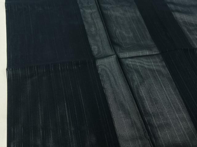 平和屋着物▽道行コート　スリーシーズン　春夏秋　塵除け　縞　正絹　逸品　AABG0986jh