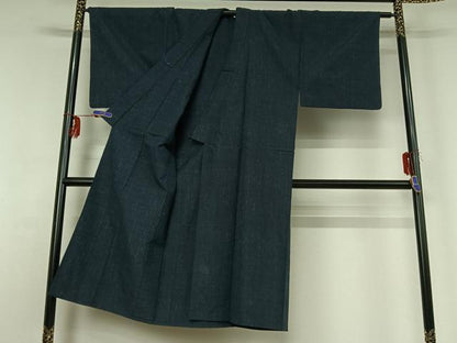 平和屋着物▽男性 紬 単衣 霞文 正絹 逸品 AABG1005jh
