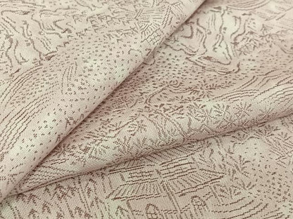 平和屋着物▽上質な小紋 単衣 お召地 流水風景文 正絹 逸品 AABG1010jh