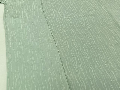 平和屋着物▽上質な小紋 単衣 変わり縞 正絹 逸品 AABG1011jh