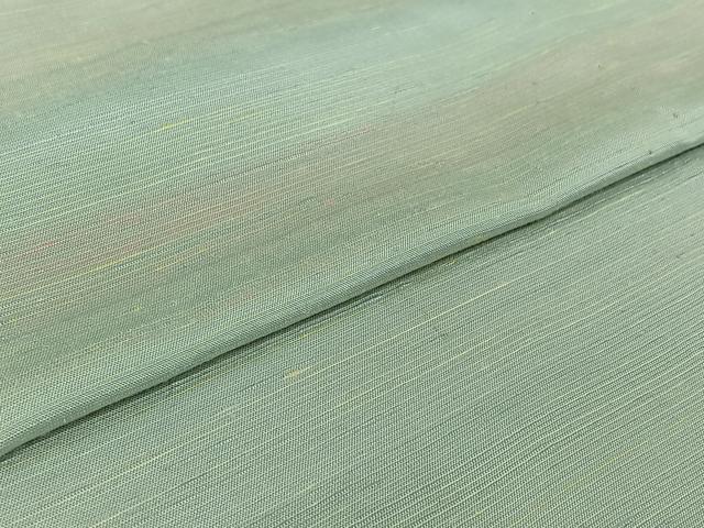 平和屋着物▽紅花紬 米沢 単衣 横段文 正絹 逸品 AABG1012jh