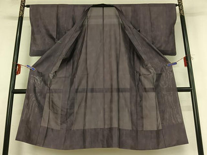 平和屋着物▽道行コート スリーシーズン 春夏秋 塵除け 霞文 暈し染め 正絹 逸品 AABG1032jh