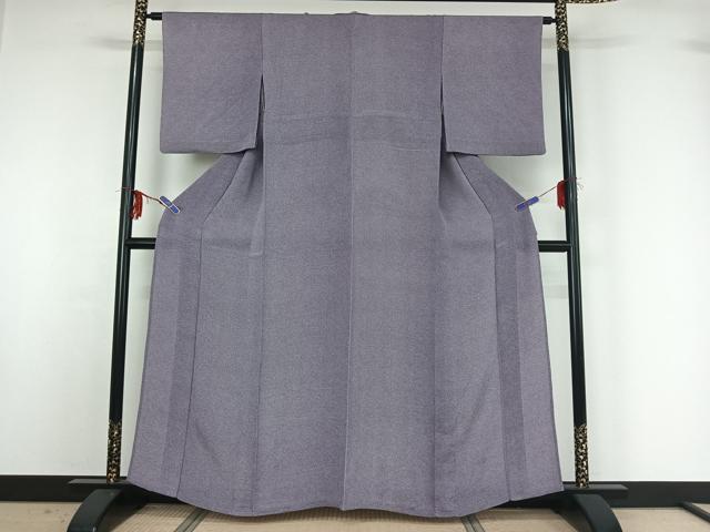 平和屋着物▽江戸小紋 単衣 鮫小紋柄 鬼しぼ縮緬 正絹 逸品 AABG1034jh