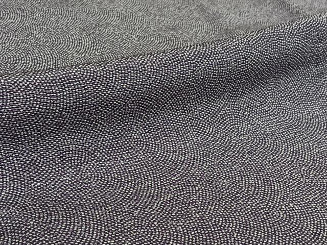 平和屋着物▽江戸小紋 単衣 鮫小紋柄 鬼しぼ縮緬 正絹 逸品 AABG1034jh