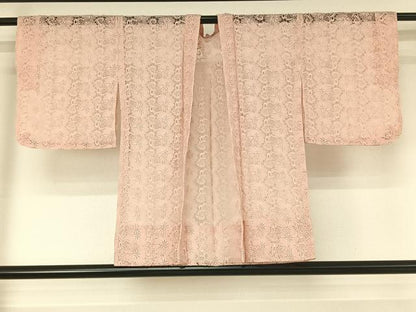 平和屋着物▽羽織 スリーシーズン 春夏秋 塵除け 草花地紋 虹色 正絹 逸品 AABG1035jh