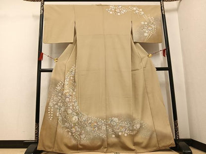 平和屋着物●訪問着 辻が花 暈し染め 金彩 正絹 逸品 AABG1042ph
