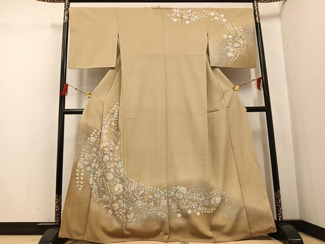 平和屋着物●訪問着 辻が花 暈し染め 金彩 正絹 逸品 AABG1042ph