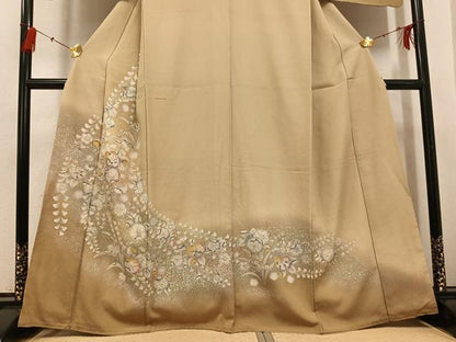 平和屋着物●訪問着 辻が花 暈し染め 金彩 正絹 逸品 AABG1042ph