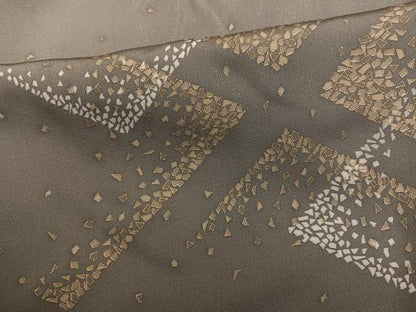 平和屋着物●訪問着 刺繍 色紙散らし 金彩 金通し地 正絹 逸品 未使用 AABG1043ph