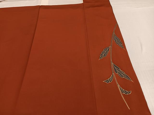 平和屋着物●豪華振袖 駒刺繍 花鳥文 金彩 正絹 逸品 AABG1045ph