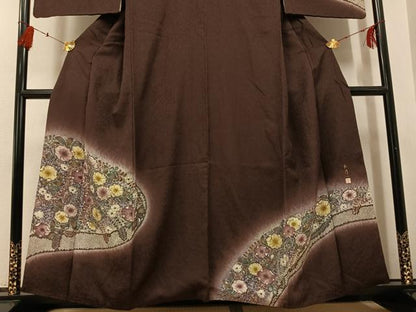 平和屋着物●訪問着 作家物 林淳一 辻が花 暈し染め 正絹 逸品 AABG1051ph