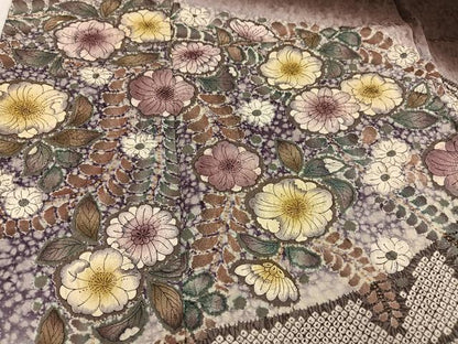 平和屋着物●訪問着 作家物 林淳一 辻が花 暈し染め 正絹 逸品 AABG1051ph