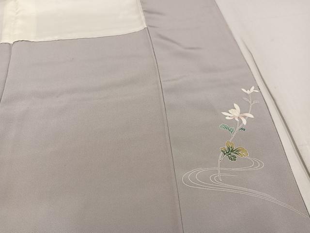平和屋着物●訪問着　友禅　螺鈿　枝花文　暈し染め　正絹　逸品　AABG1060ph