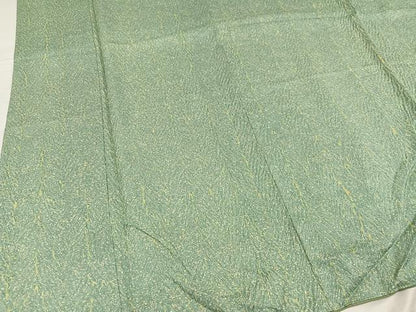 平和屋着物●名門 藤娘きぬたや・杢目絞り 小紋 霞文 正絹 逸品 AABG1064ph
