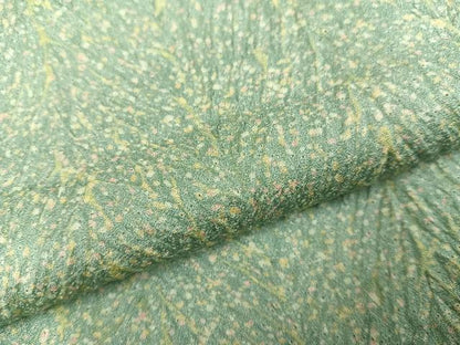 平和屋着物●名門 藤娘きぬたや・杢目絞り 小紋 霞文 正絹 逸品 AABG1064ph