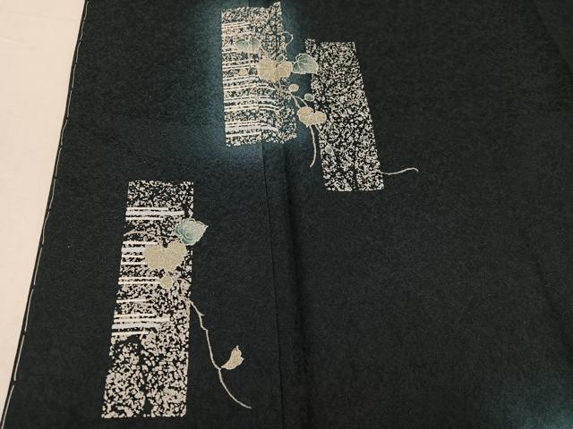 平和屋着物●訪問着　蔦の葉文　暈し染め　正絹　逸品　未使用　AABG1067ph