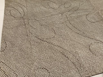 平和屋着物●上質な小紋 総絞り 流水文 さが美扱い 正絹 逸品 AABG1071ph