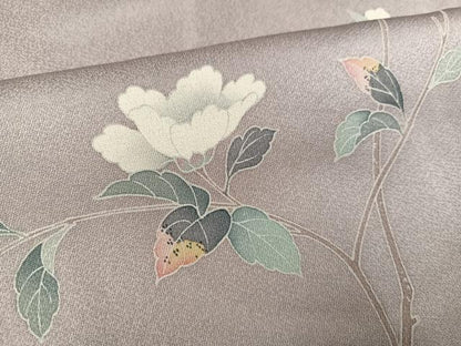 平和屋着物●訪問着　友禅　花鳥文　暈し染め　正絹　逸品　AABG1078ph