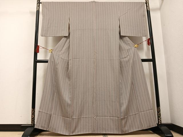 平和屋着物●上質な小紋　間道　正絹　逸品　AABG1082ph