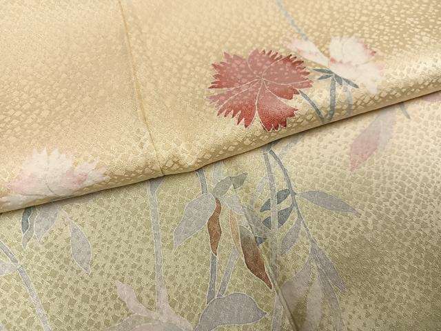 平和屋着物●訪問着　友禅　枝花文　暈し染め　鈴乃屋扱い　正絹　逸品　AABG1086ph