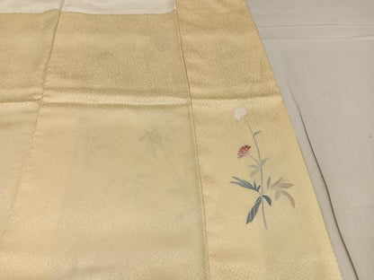 平和屋着物●訪問着　友禅　枝花文　暈し染め　鈴乃屋扱い　正絹　逸品　AABG1086ph