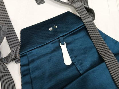 平和屋着物●男性　馬乗り袴　縞　正絹　逸品　AABG1088ph