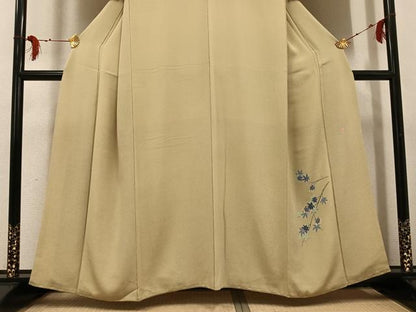 平和屋着物●人間国宝・羽田登喜男　色留袖　楓文　正絹　逸品　AABG1090ph