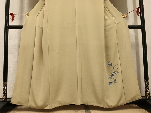 平和屋着物●人間国宝・羽田登喜男　色留袖　楓文　正絹　逸品　AABG1090ph