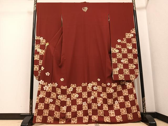 平和屋着物●こむさでもーど・COMME CA DU MODE　振袖　桜文　正絹　逸品　AABG1100ph