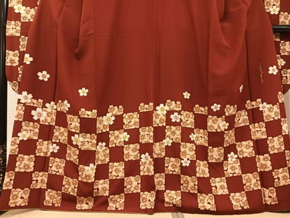 平和屋着物●こむさでもーど・COMME CA DU MODE　振袖　桜文　正絹　逸品　AABG1100ph