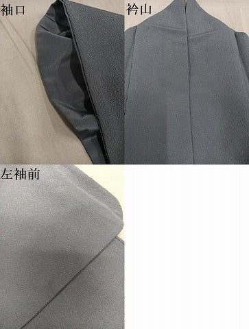平和屋着物●洗える最高級着物　＜英＞はなぶさ謹製　色無地　豆がら茶色　AABG1103ph