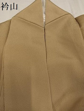 平和屋着物▼上質な色無地　作家物　登茂　枯色　正絹　逸品　AABG1108ph