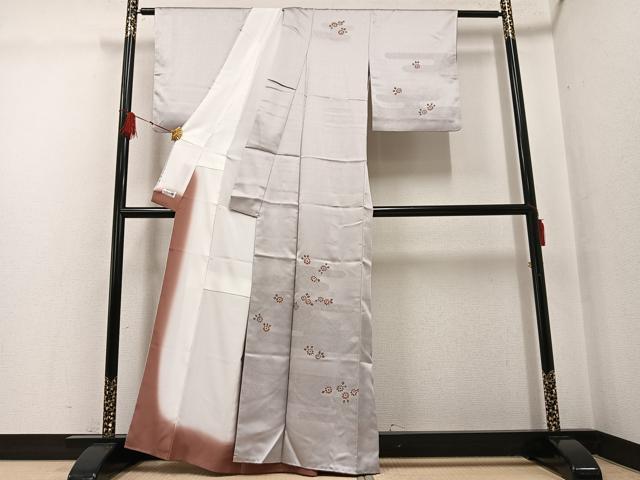 平和屋着物●洗える最高級着物　＜英＞はなぶさ謹製　訪問着　舞花文　AABG1109ph