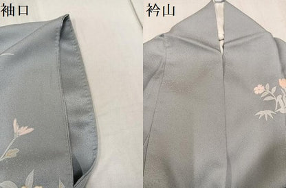 平和屋着物●訪問着　枝花文　金彩　正絹　逸品　AABG1118ph
