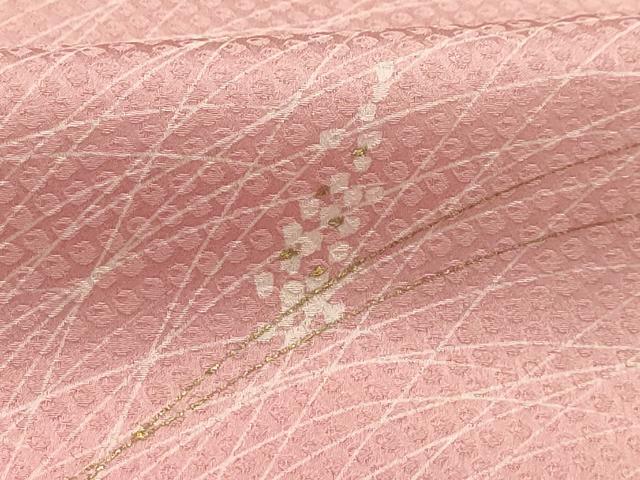 平和屋着物■訪問着　霞草花文　暈し染め　金彩　正絹　逸品　AABG1124sx