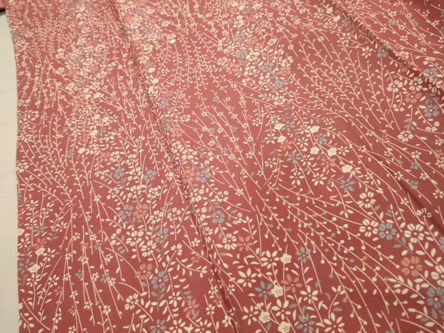 平和屋着物■上質な小紋 草花文 伊勢丹扱い 正絹 逸品 AABG1126sx