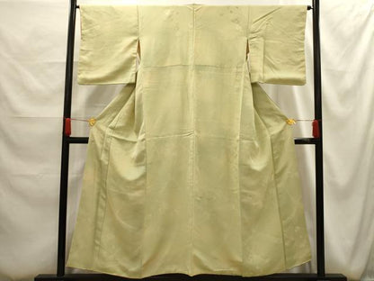平和屋着物■上質な小紋　地紋起こし　雲取り花文　暈し染め　正絹　逸品　AABG1131sx