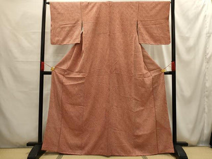 平和屋着物■大変加工の良い総絞り小紋　正絹　逸品　AABG1143sx